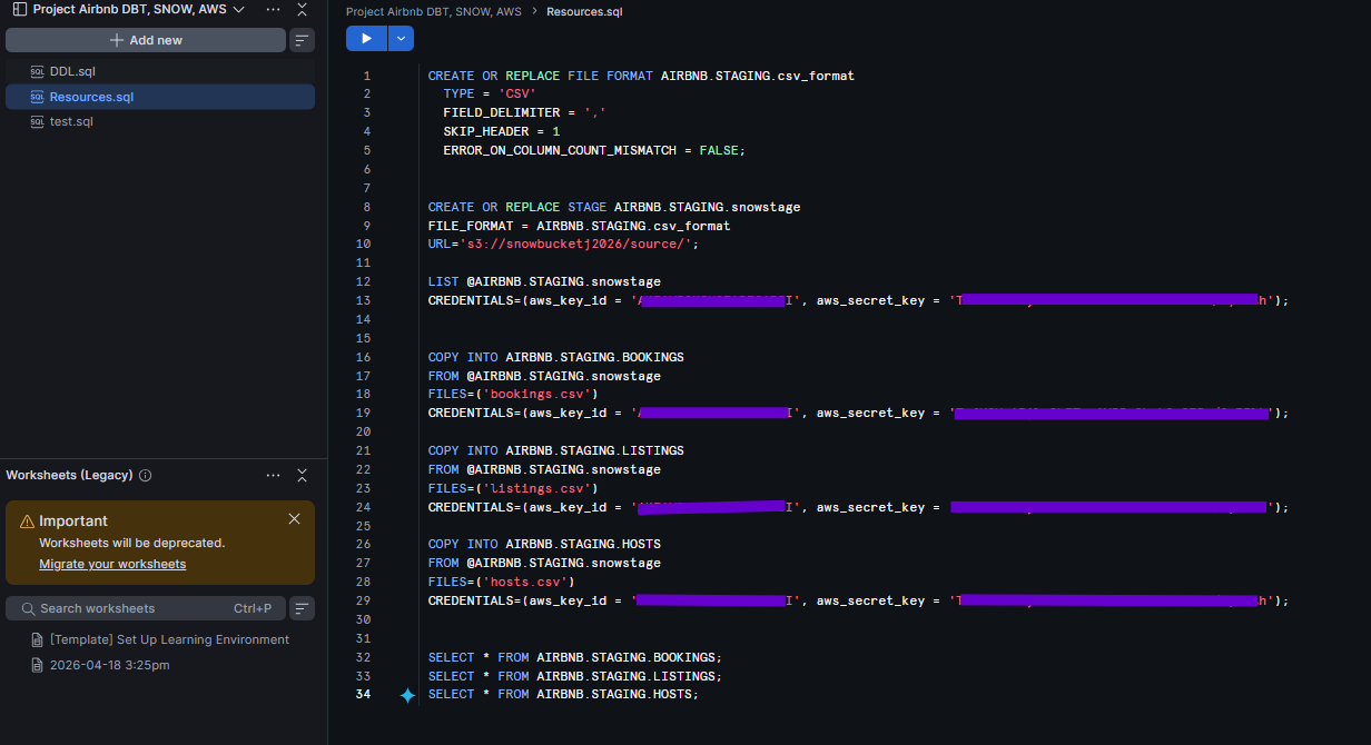 Airbnb data engineering screenshot 1