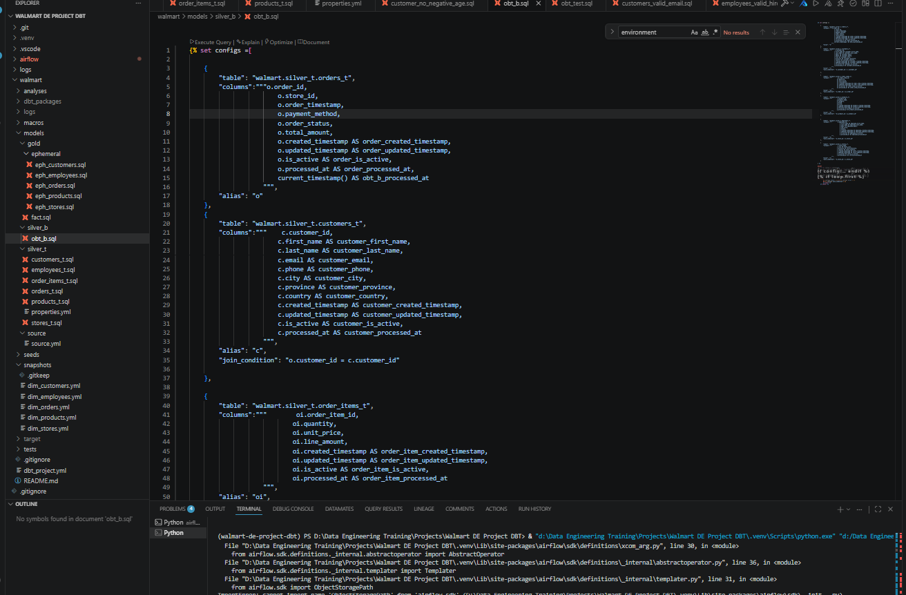 Databricks DBT Airflow DE project screenshot 2