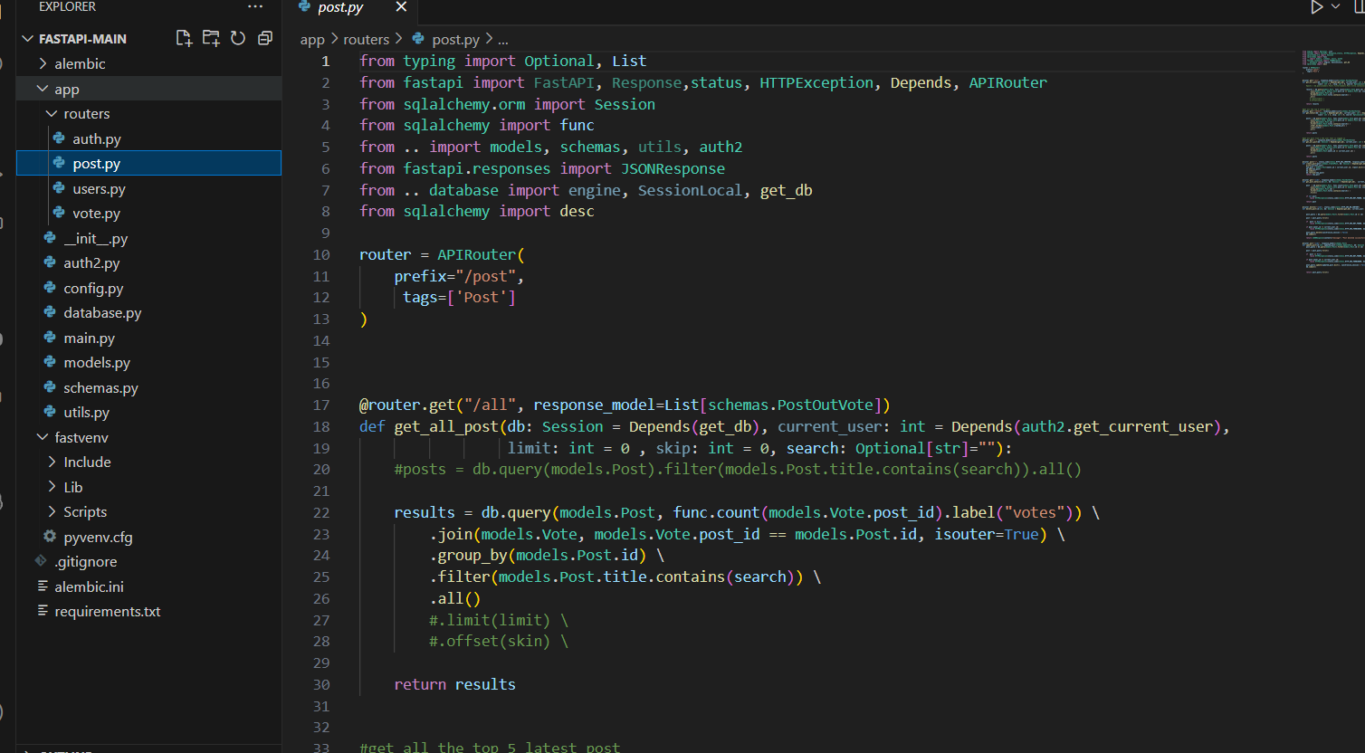 FastAPI project screenshot 2