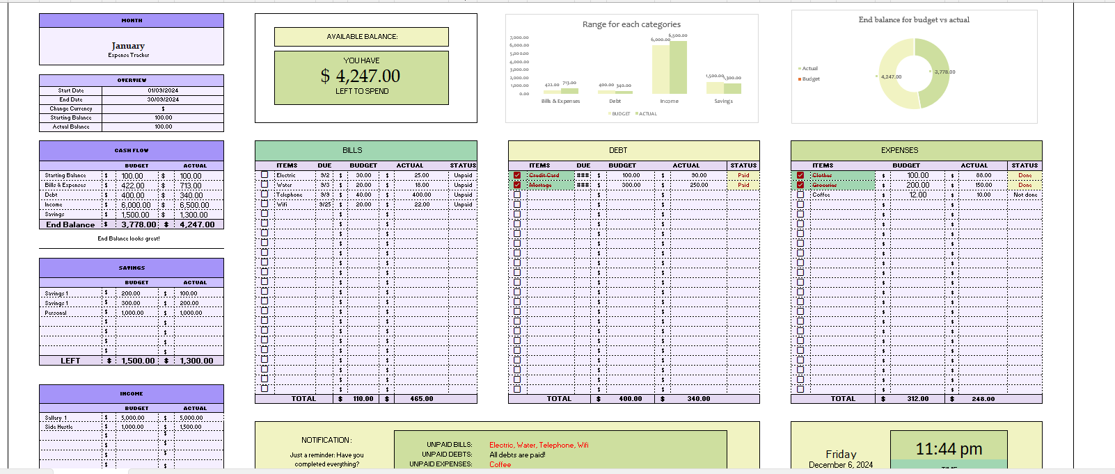 Task tracker screenshot 1